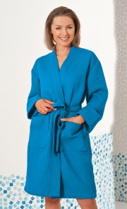 Bademantel Waffel-Piqué