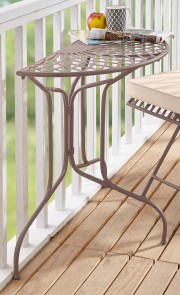 Balkontisch halbrund metall