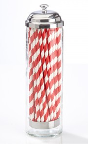 Trinkhalmspender mit Trinkhalmen