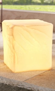 Deko Baustein Würfel leuchtend