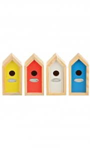 Nistkasten, farblich assortiert