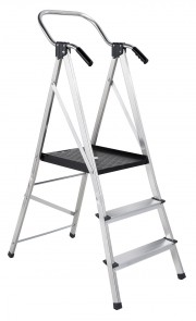 Sicherheitsleiter mit Plattform