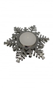 Teelichthalter Schneeflocke 2er-Set