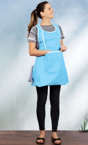 Wäscheschürze hellblau