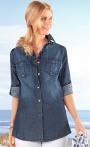 Jeansbluse