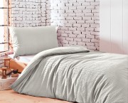 Satin-Seersucker-Bettwäsche