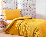 Satin-Seersucker-Bettwäsche