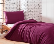 Satin-Seersucker-Bettwäsche