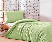 Satin-Seersucker-Bettwäsche