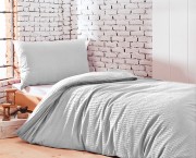 Satin-Seersucker-Bettwäsche