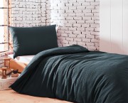 Satin-Seersucker-Bettwäsche