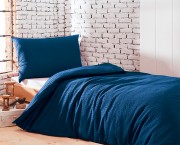 Satin-Seersucker-Bettwäsche