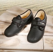 Klettslipper mit Schurwolle